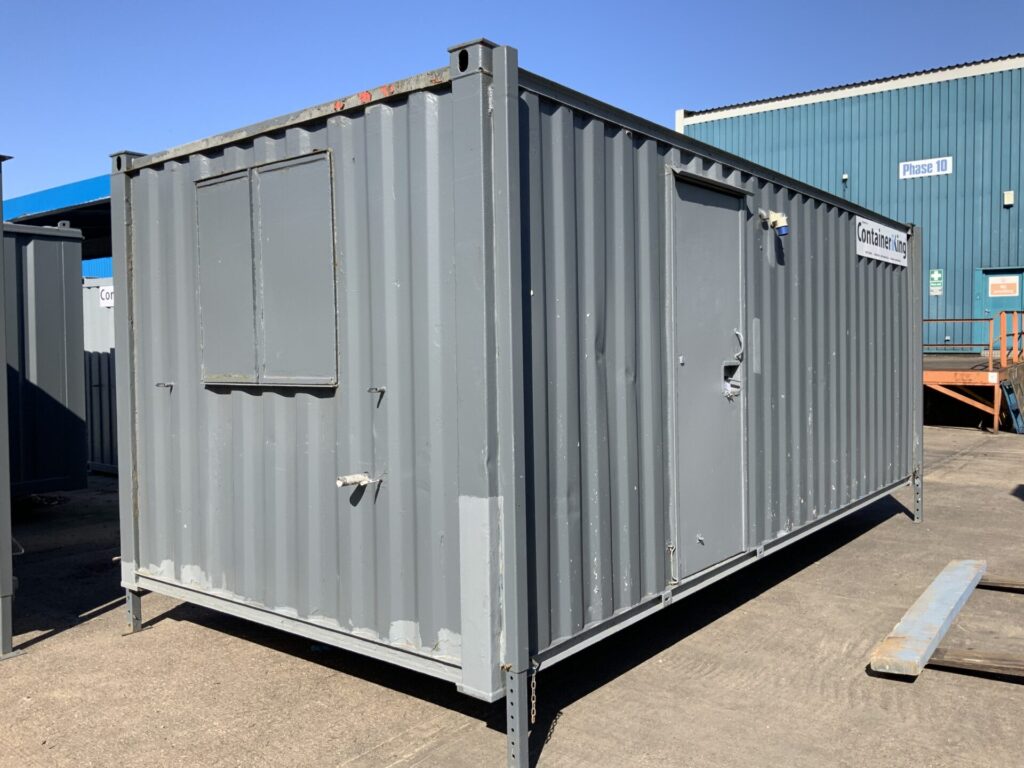Steel Anti-Vandal Canteen/Office, site staff buildings, container hire, Scunthorpe Lincolnshire Humberside