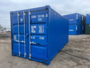 RAL5010 20ft Blue ISO Shipping Containers for sale