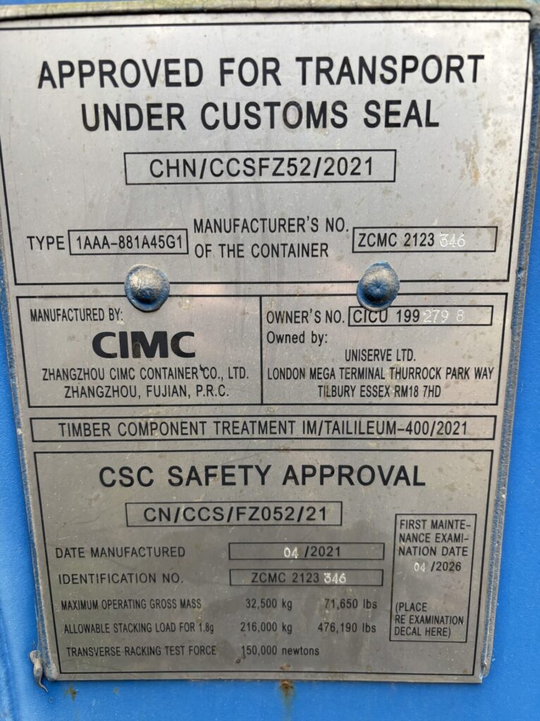 2021 one trip 40ft high cube shipping container