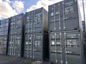 bottle green ios one trip 20ft shipping container