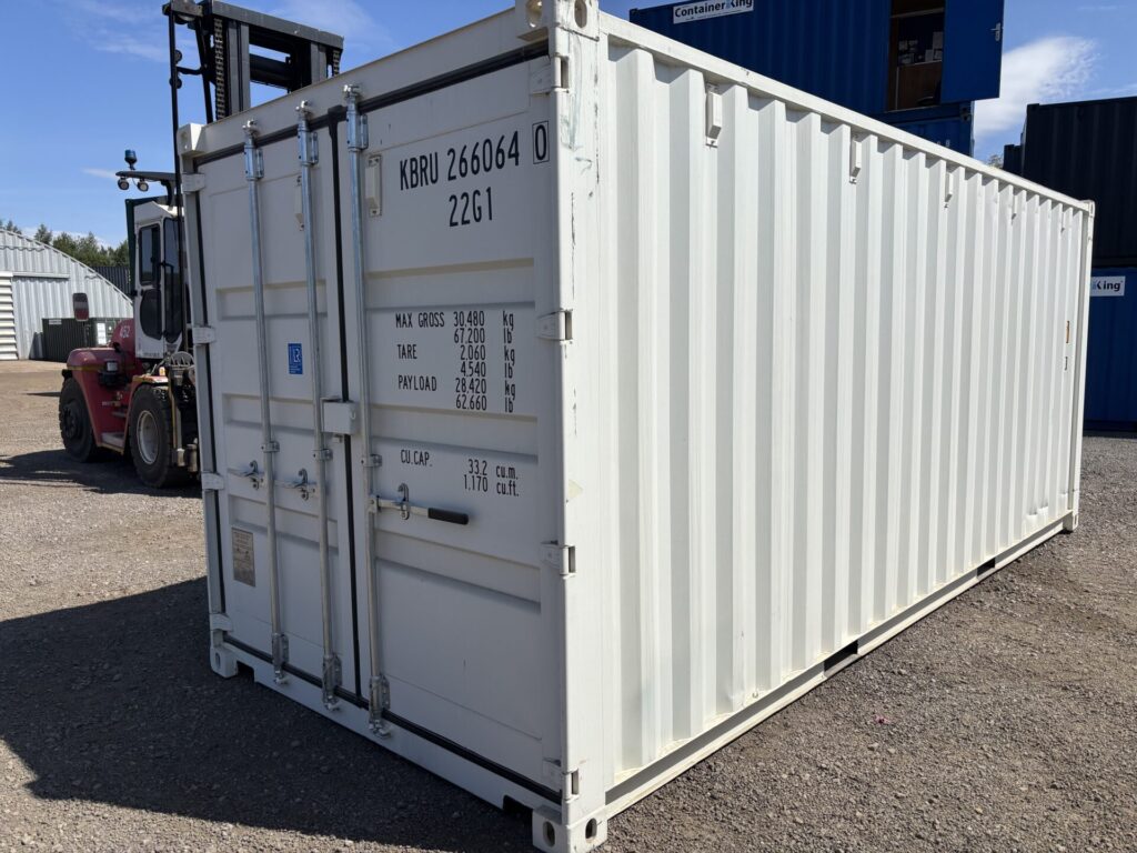 brand new one trip 20ft white shipping container