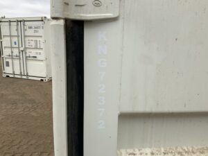 ContainerKing® asset KNG72372 identification plate confirming the exact 2026-built one-trip 20ft shipping container offered for sale or hire.