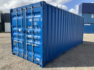 Exceptional 20ft one-trip shipping container RAL 5010 Blue KNG72275