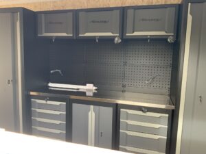 Neilsen CT4959 workstation inside container workshop